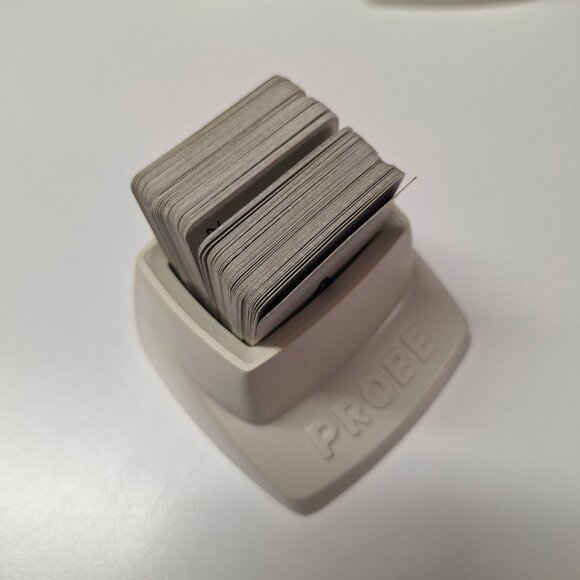 1974 Probe Game Replacement Green Cards 96 Piece Set Plastic Holder Vintage - Picture 3 of 4